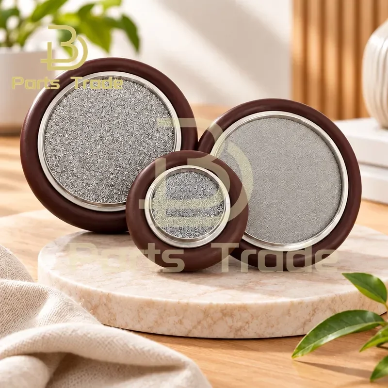 KF16 KF25 KF40 Vacuum Bracket Sintered Metal Filter Centering Ring Pipeline Filter Element 20um 50um