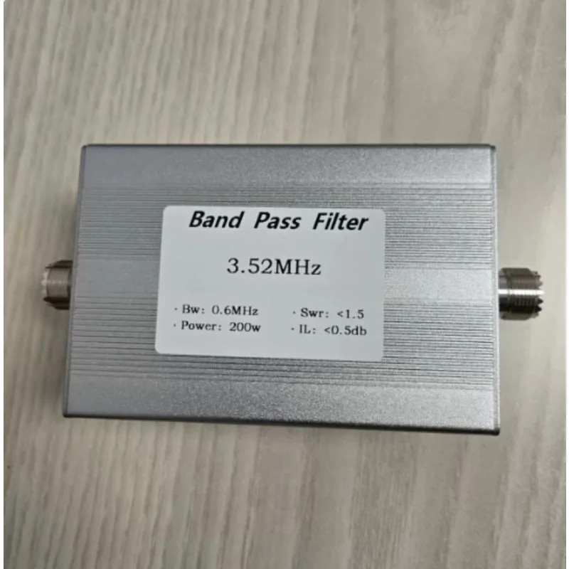 BPF‑3.52M‑200WM Band‑Pass Filter M‑Female 80‑Meter Band Anti‑Interference RF Signal Processing Hardware Accessory