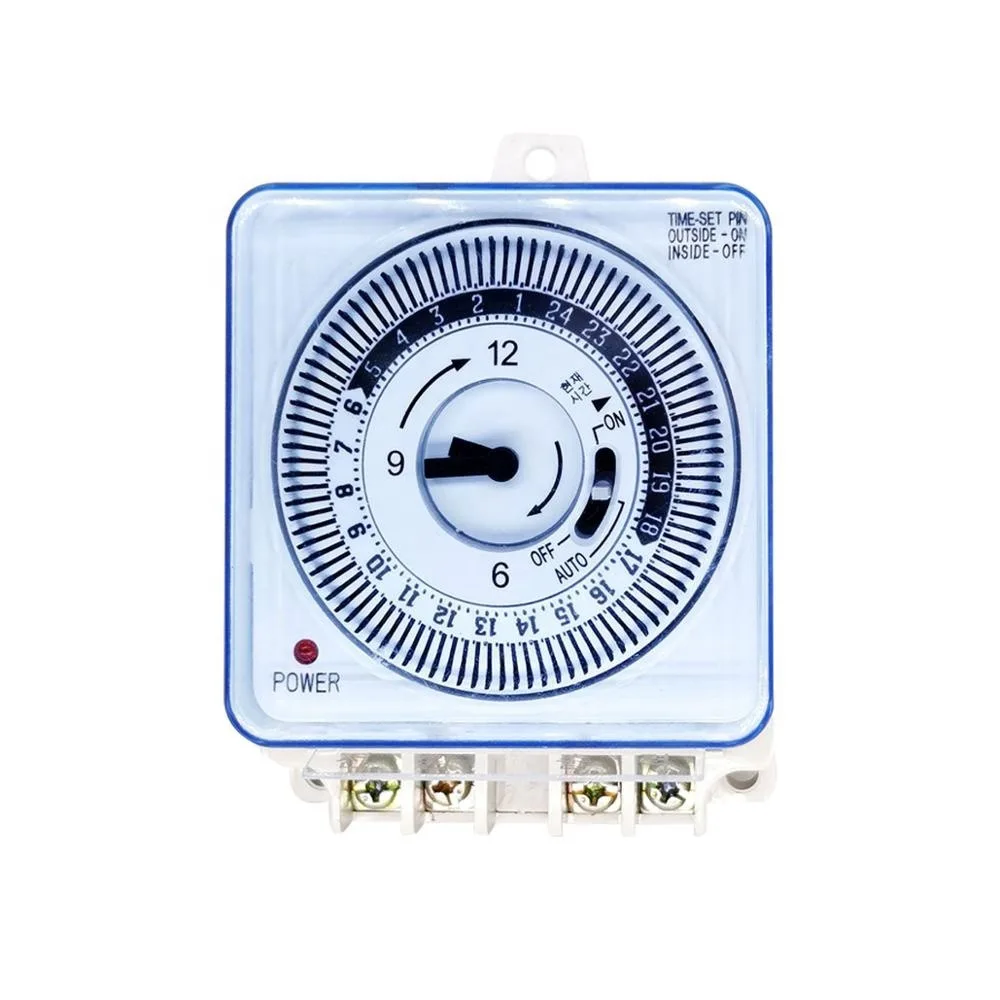 15 Minutes- 24 Hours with Dustproof  Mechanical Timer Witch 2 In 2 Out 16A 220V 50HZ for Home Appliance Commercial Purpose