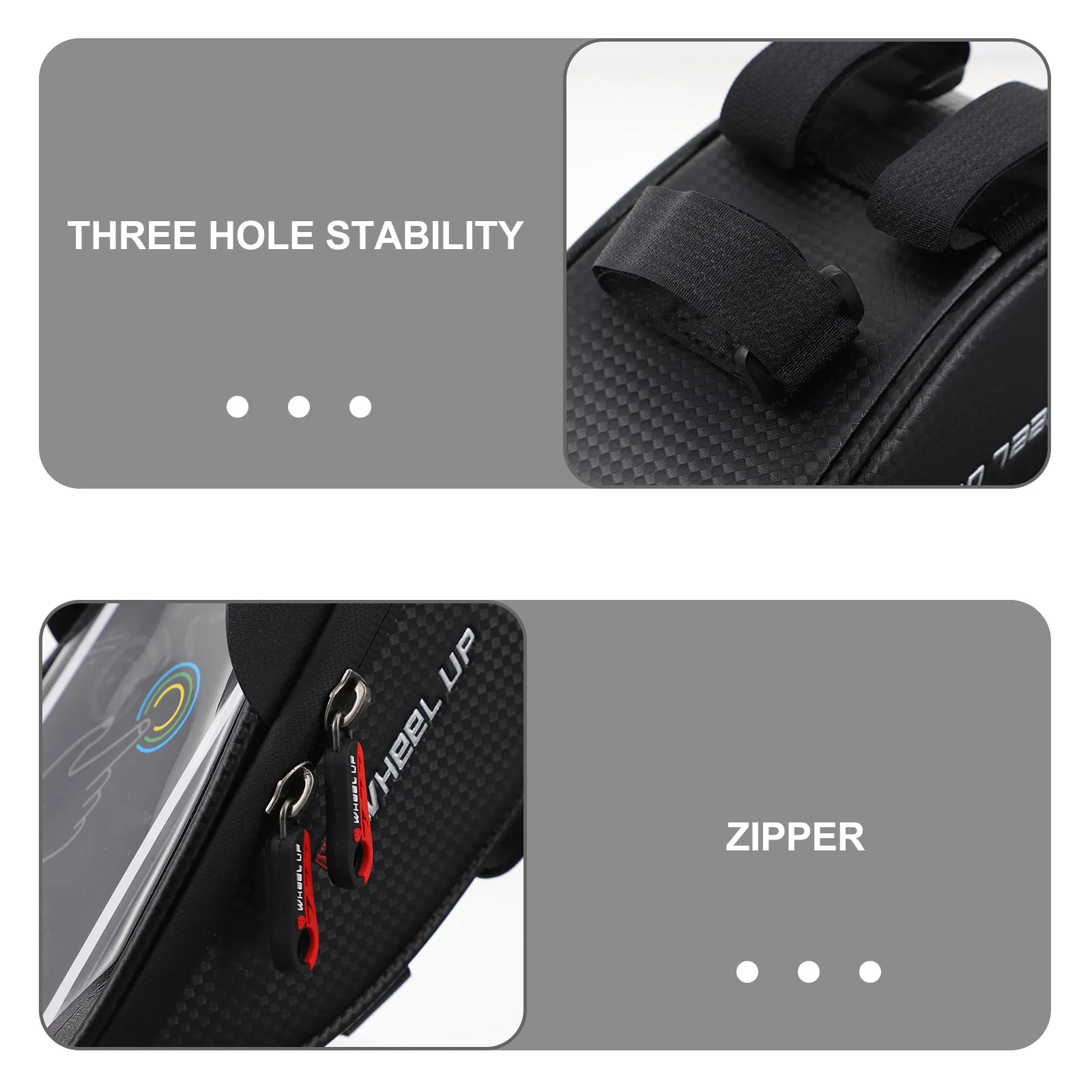 Large Capacity Waterproof Tube Bag for Cycling Scratch Resistant Rainproof Bike Pouch Tube Bag Bike Pouch Riding Accessory