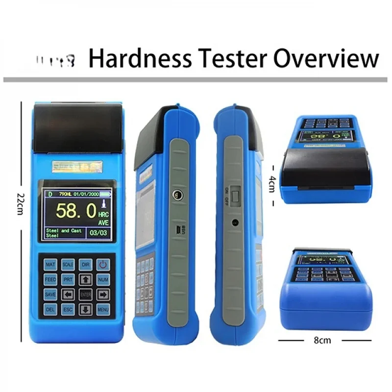 DC-300 Digital LCD Display Leeb Hardness Portable Durometer Hard Tester In Stock