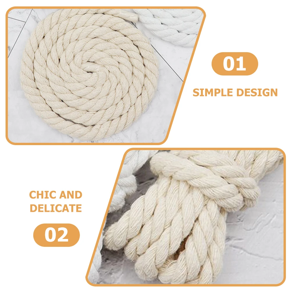 

2pcs Round Braided Rope Shoes Replacement Shoelaces 1cm Thick Decorative Hemp for Sneakers Trainers Sports Shoe String Canvas