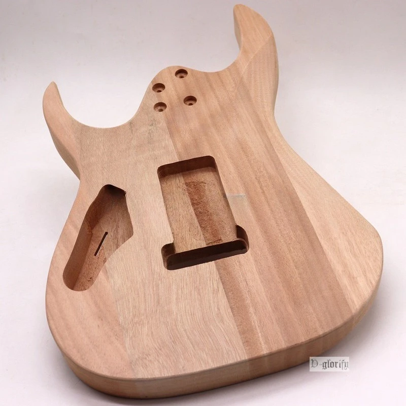 Double Shaker Body Electric Guitar Body Bucket Solid Wood Log Color Electric Guitar Accessories DIY Modified FY Body Accessories