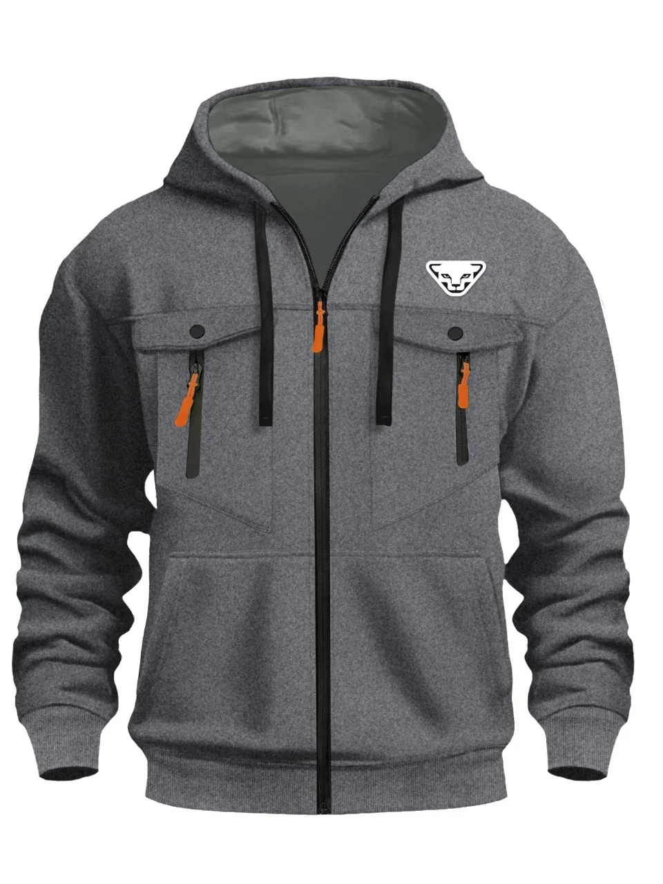 

Men's Hoodies Long Sleeve Sweatshirt Zipper Design Hooded Sweatshirt for Men Clothing Sportswear Slim Fit Casual Jacket