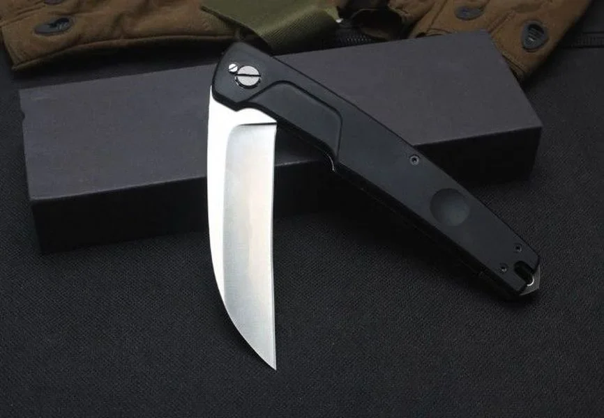 سكين جيب قابل للطي من Exr Pantheraa ، مقبض من سبائك الألومنيوم ، الإنقاذ التكتيكي ، الصيد ، التخييم ، أداة بقاء EDC ، شفرة N690 ، 6061t6 #2