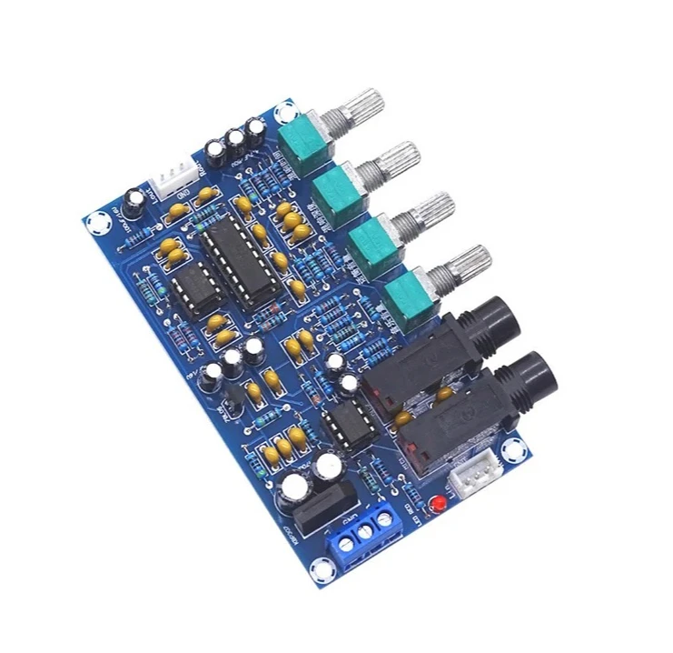 Dual AC12V digital microphone amplifier board PT2399 karaoke amplifier module electronic DIY PCB view 3