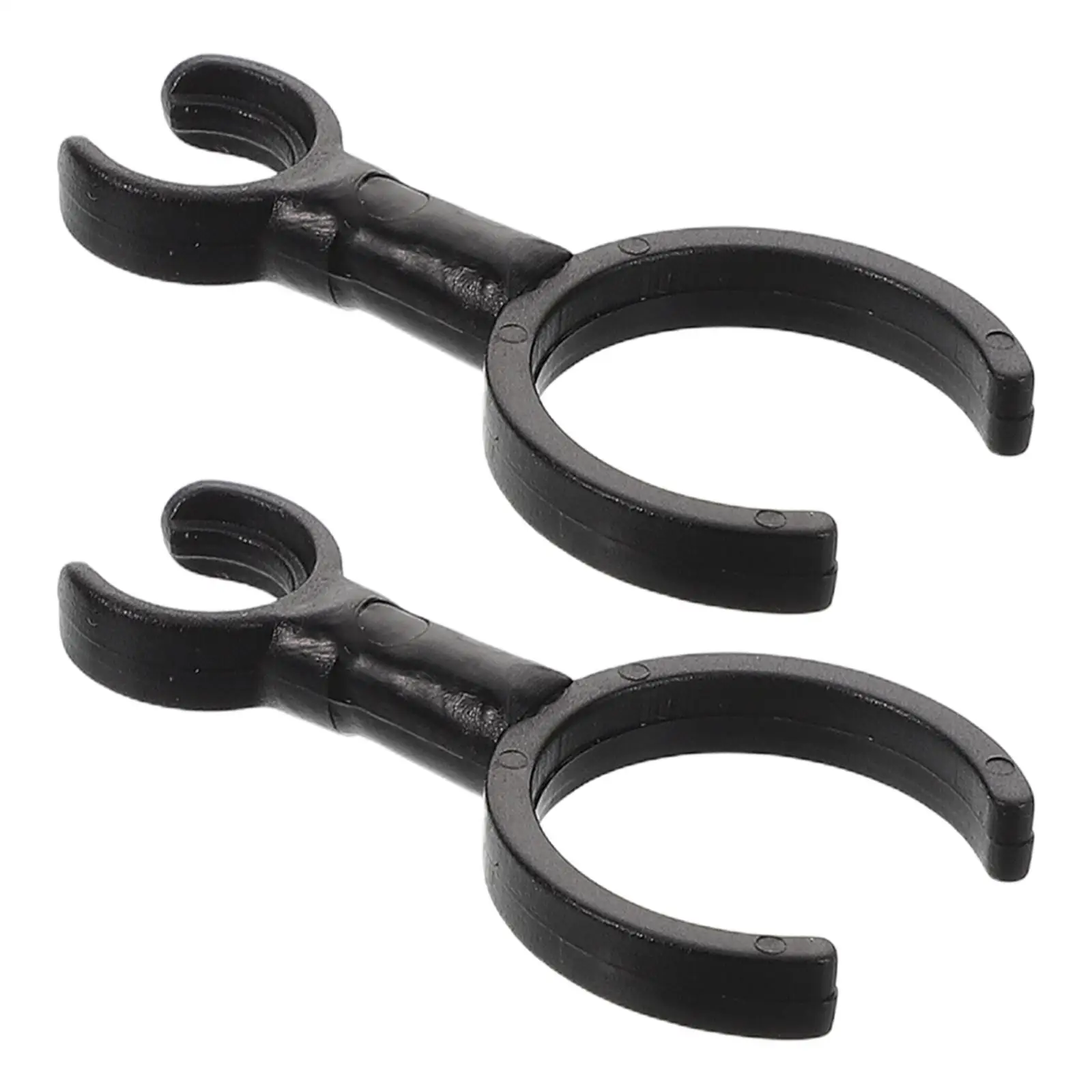 

2 Pcs Microphone Clip Mount Mandolin Clamp Appendix Violin Plastic Holder Flute for Practice