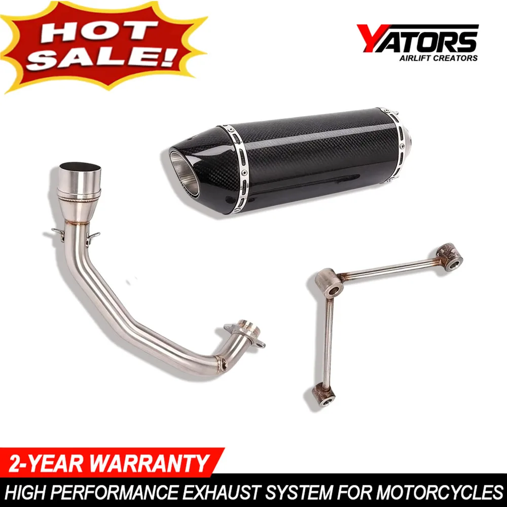 Motorcycle Parts Exhaust Systems Slip For Yamaha Zuma 125 BWS 125,Stainless Exhaust Front Link Pipe Muffler Tips Exhausts Kits