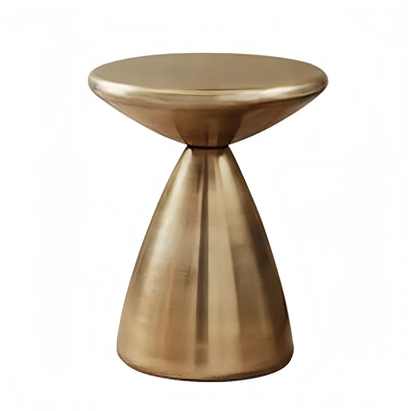 

Round small side living room household small coffee side table retro corner table bedside balcony small round