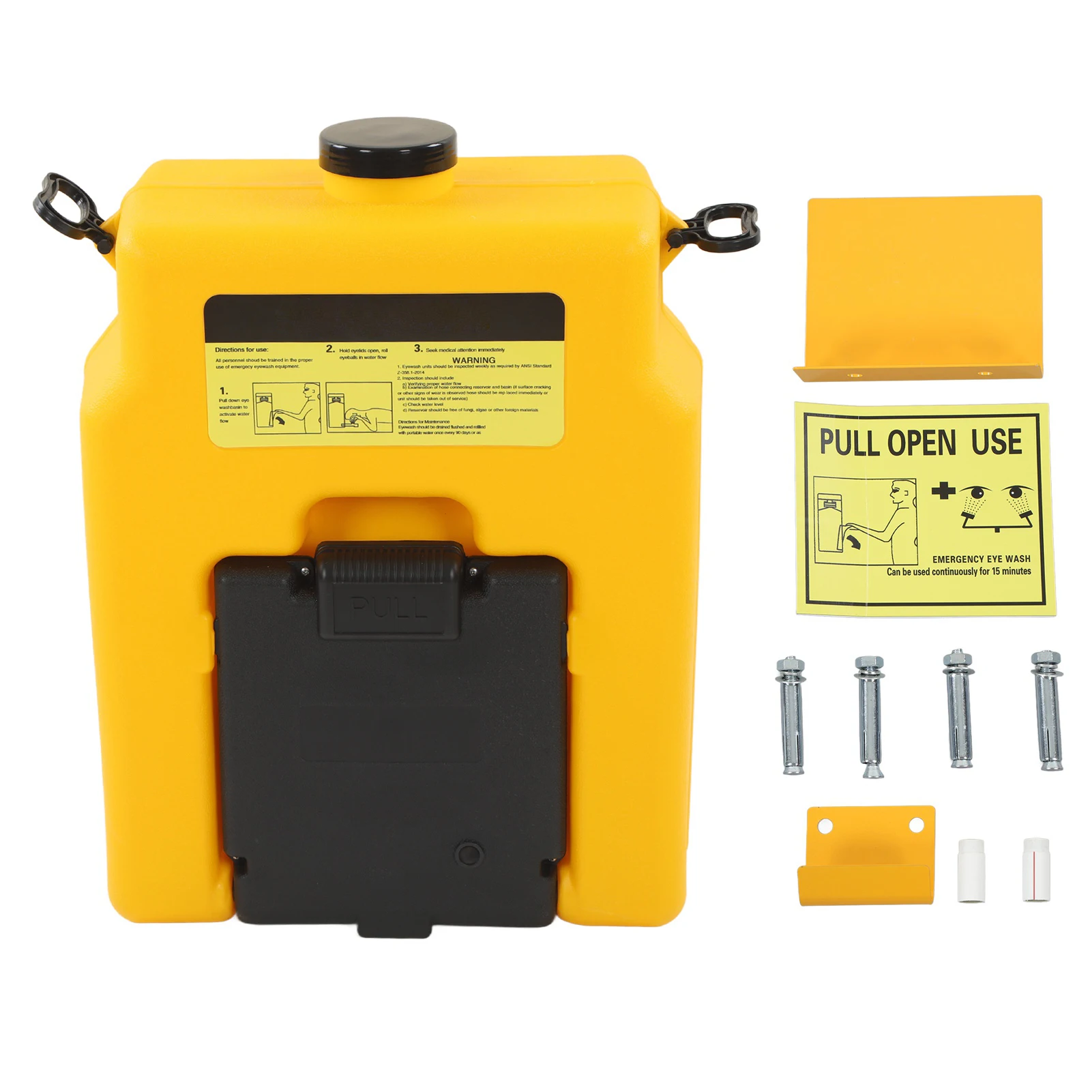 

Emergency Eye Washing Station Refillable Stable 53L Wall Eye Wash Station Polyethylene UV Proof for Laboratory