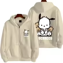 Pochacco Cartoon Men's Zipper Hoodie