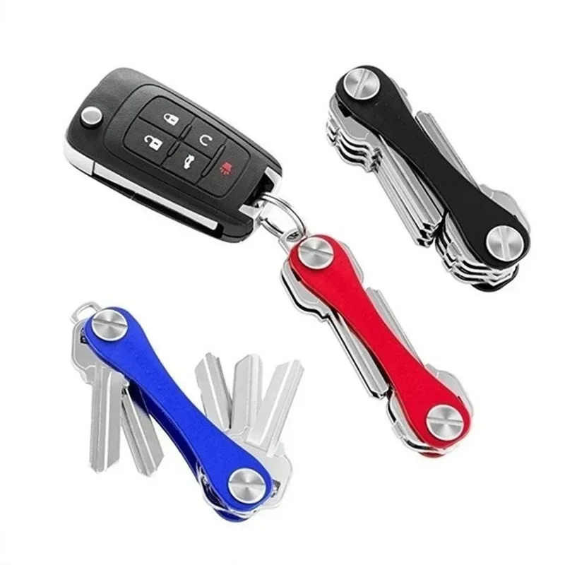 Metal Key Clip Smart Keychain Mini Keychain Compact Key Decorative Holder Clip Home Storage  Aluminum Organizer  Outdoor
