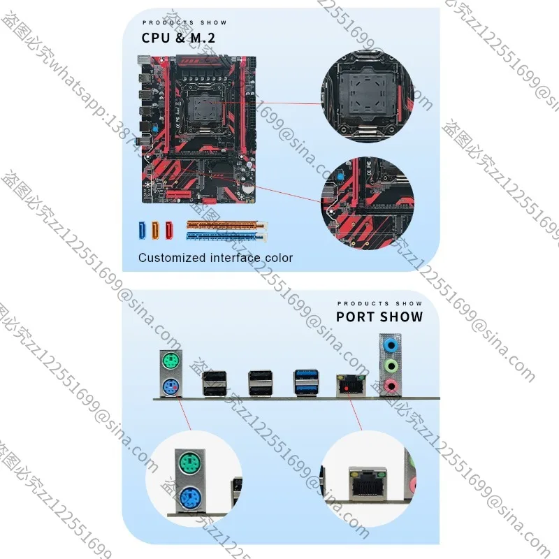 Suitable for New X99LGA2011-3 Pin Computer Motherboards, DDR4 Quad Channel Memory, E5 Zhiqiang V3V4cpu Hosts