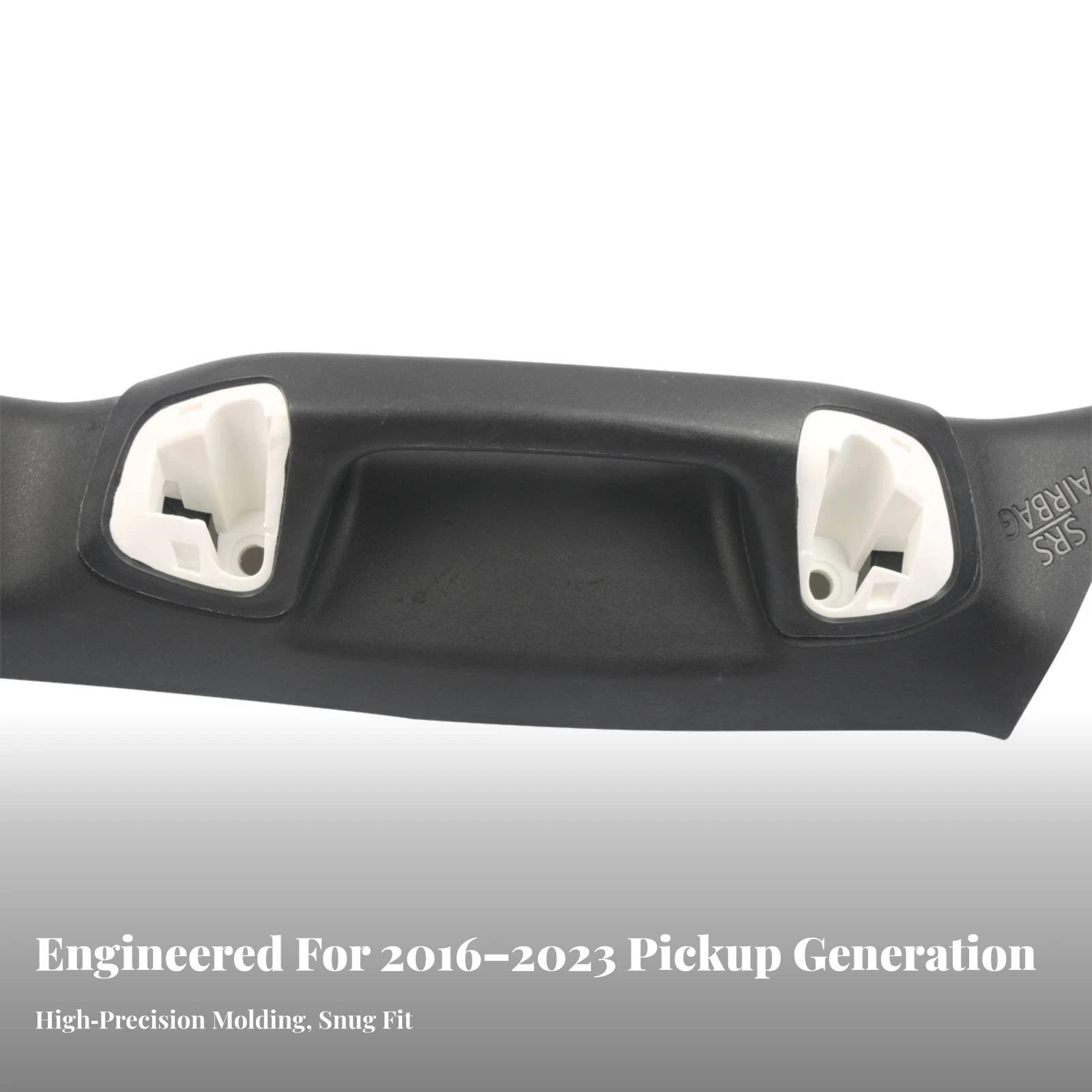 Molded ABS a Pillar Handle with Integrated Mounting Points for Japanese Pickup Truck 2016 2023 Driver Side Black