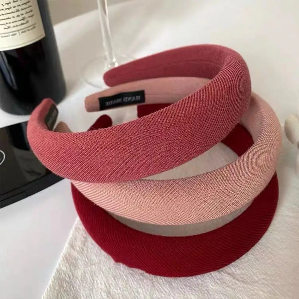 

Cute Hair Band Autumn Winter Wide-brimmed Solid Color Sponge Headband Female Hairbands Korean Style Headwear Wide Hair Hoop