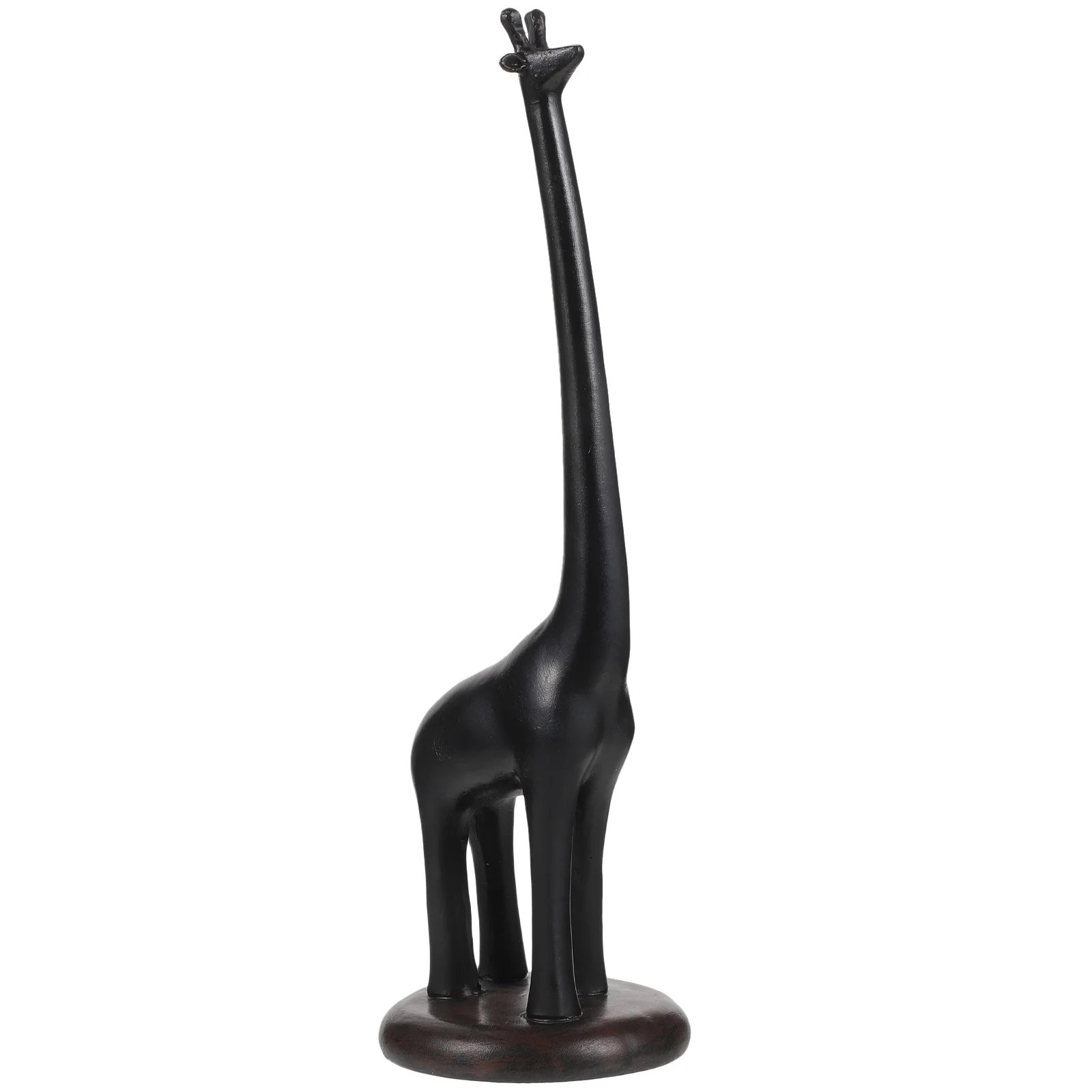 Decor Giraffe Paper Towel Holder Toilet Table Tissue Vintage Black Synthetic Resin