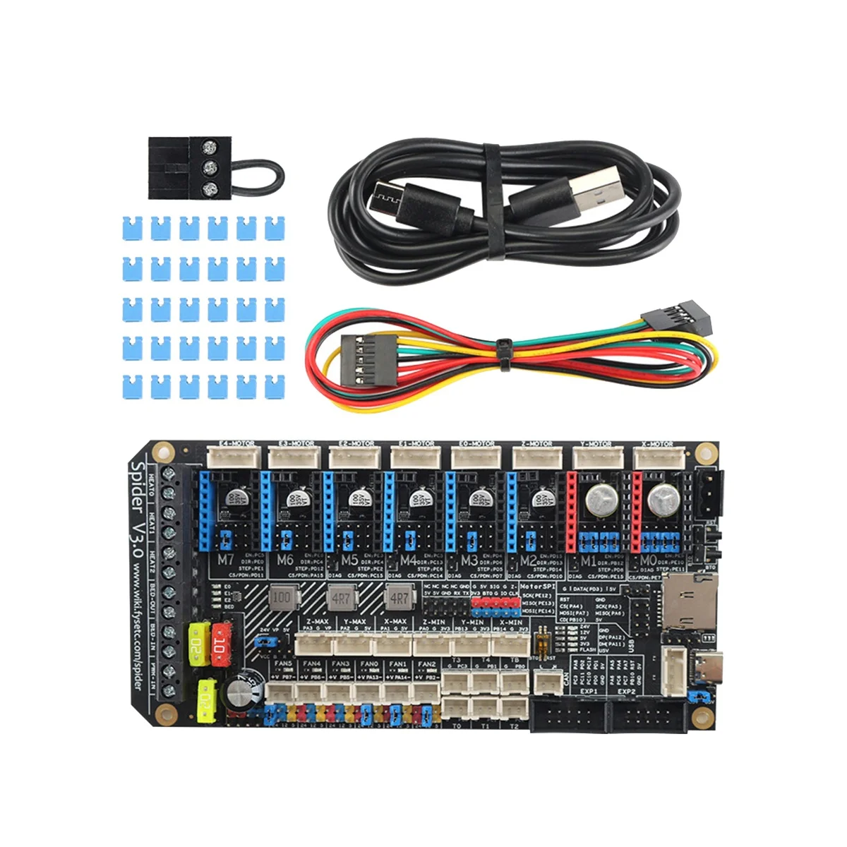 

Spider V3.0 Motherboard VORON 2.4/Switchwire 8-Axis Control Board 3D Printer Part