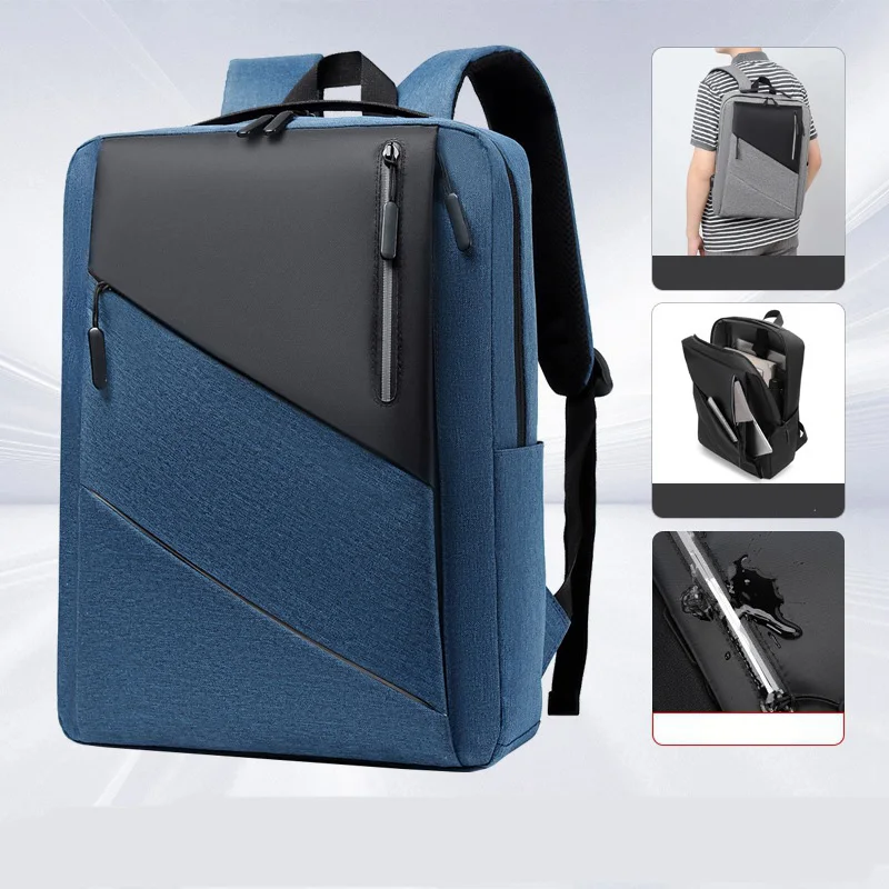 Male Business Backpack with USB Charging Travel Trip Work Laptop Rucksack Outdoor Camping Hiking Shoulder Bag Weekend Schoolbag