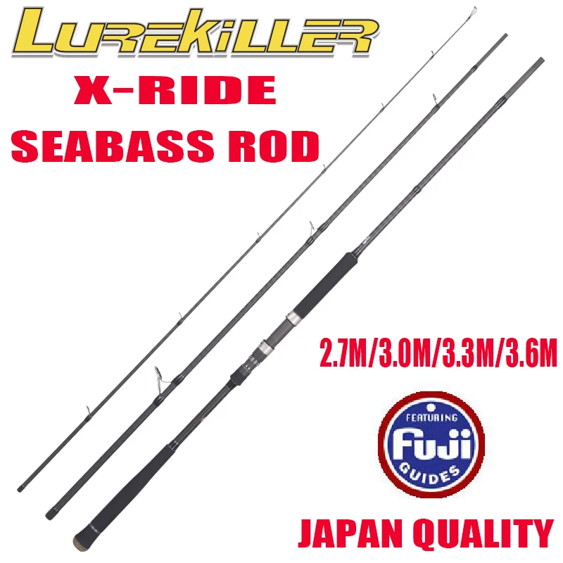 リール dc 150 & orca lure rod 150cm Lurekiller X-Ride Seabass Rod Spinning Rod Japan Fuji Parts 2.7M