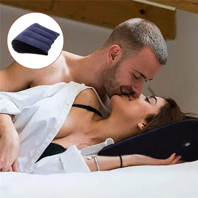 Inflatable Wedge Pillow Love Intercourse Cushion 18 Adult Sexuality Position Couple Body Support Cushion Air Triangular Pillow image 3