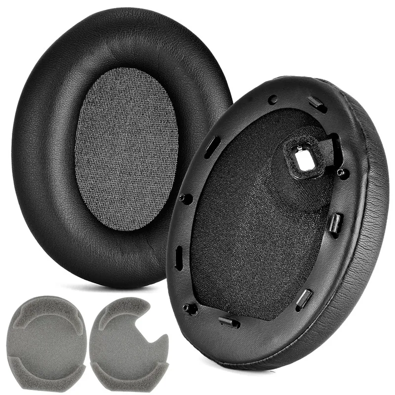 

Soft Ear Pads Cushion For Sony WH-1000XM4 Headphone Replacement Earpads Protein Leather Memory Foam Sponge Earmuffs With Buckle