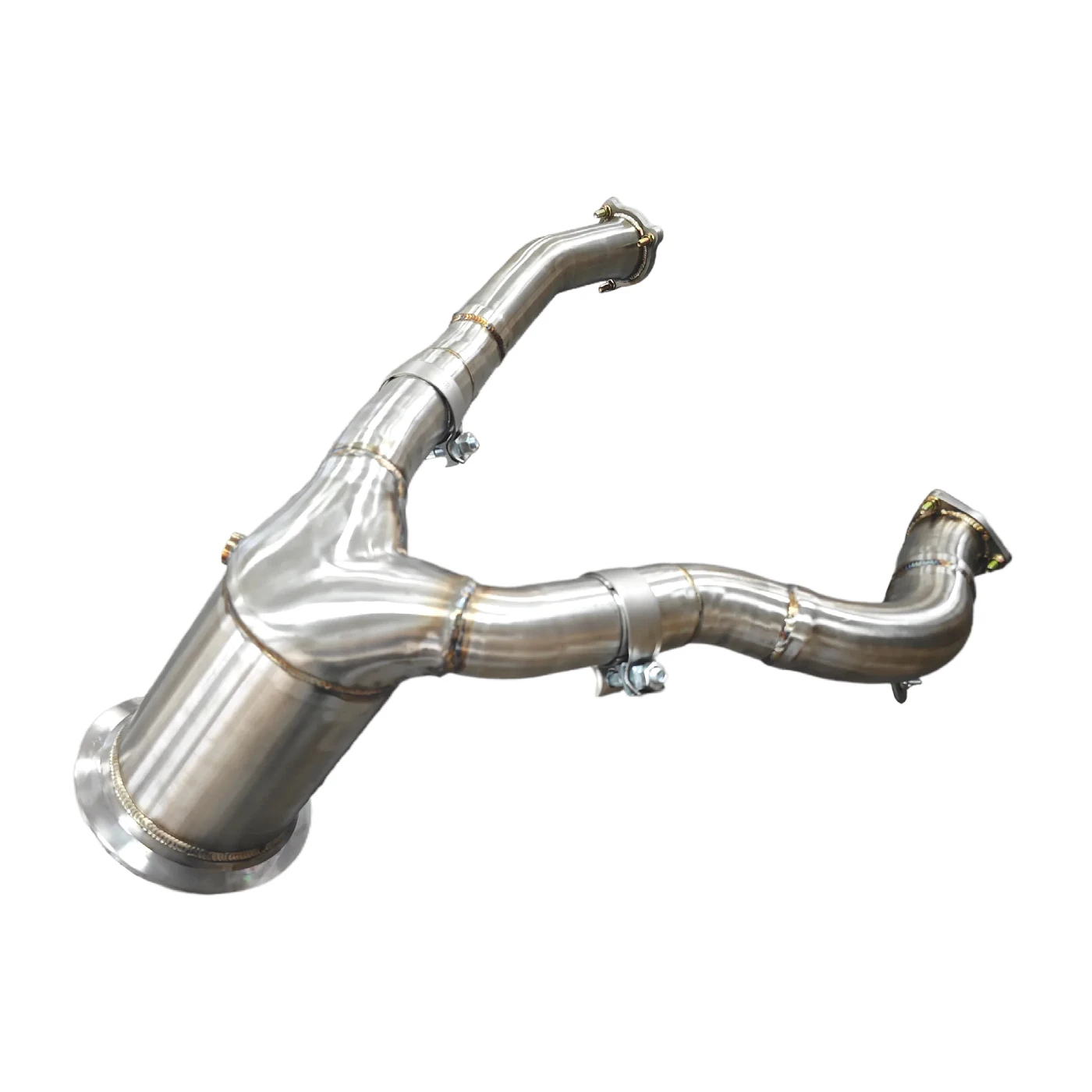 Downpipe Knalpot Stainless Steel Untuk Audi A6 A7 C8 3.0T Racing Downpipe