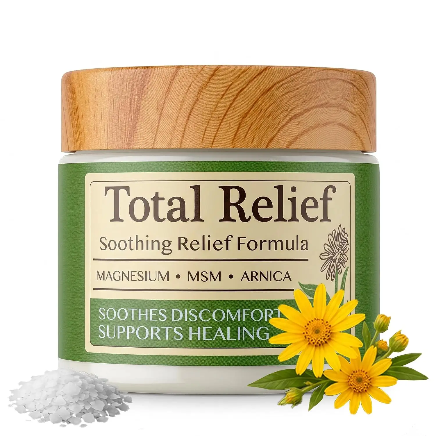50ml Total Relief Massage Cream Muscle Relaxation Magnesium Topical Lotion for Soothes Tired Joints Legs Stretch Fast Absorbing