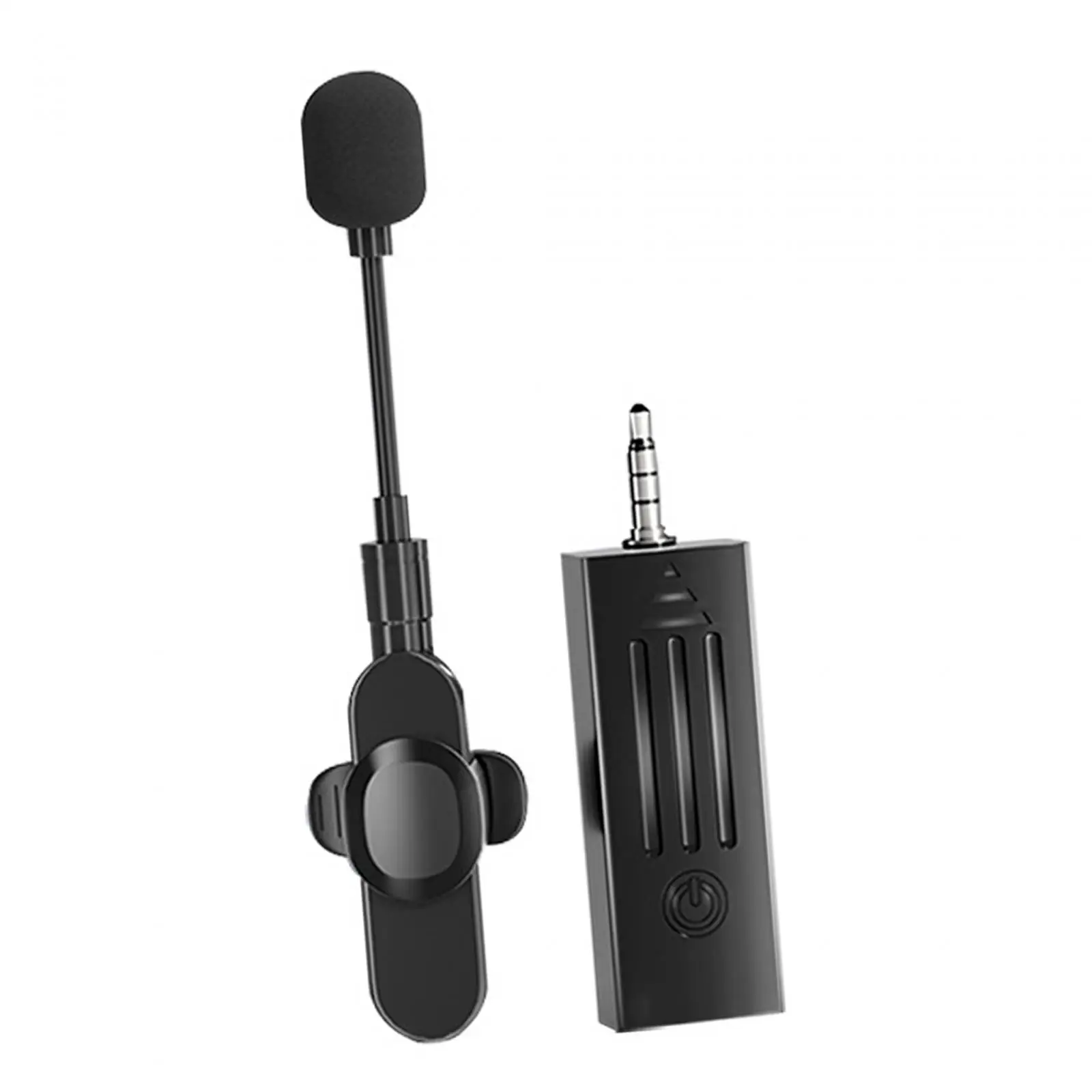 Lavalier Lapel Mic Portable Lapel Mic Wireless Lavalier Microphone for Zoom Audio Video Recording Facebook Live Live Stream Vlog