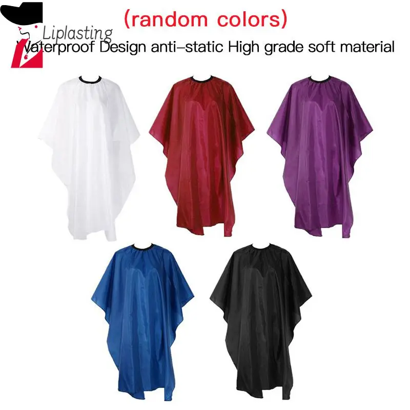 Детский парикмахерский халат, оболочка для парикмахерской, оболочка для волос, водонепроницаемая ткань, случайный цвет, Прямая поставка