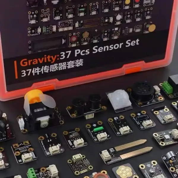 DFRobot Gravity: paquete de kit de sensores de 37 piezas compatible con Arduino Raspberry Pi Support Mind+