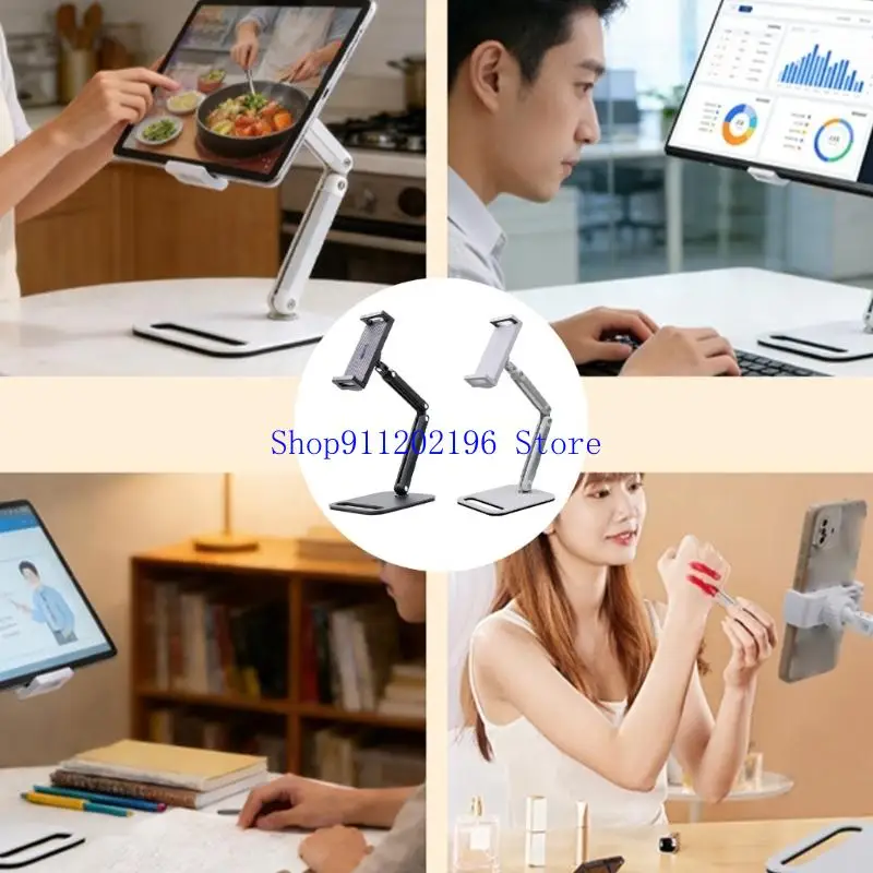 P82A Multiple Tablets Mounting Brackets With Four Axises Adjustable Arms For Stable