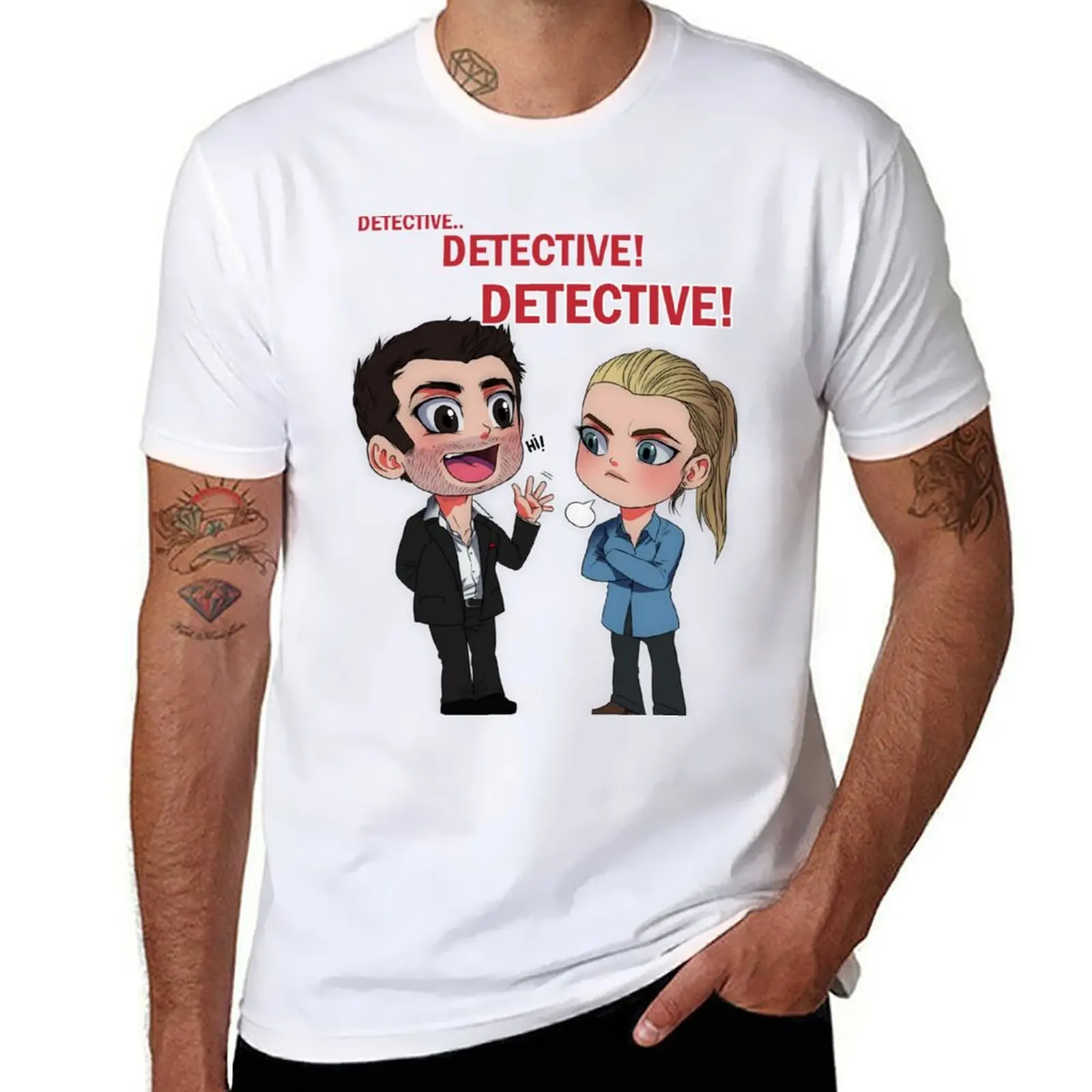 

DETECTIVE T-Shirt cotton t shirt pack man t shirts for men casual t shirt man designer T-shirt