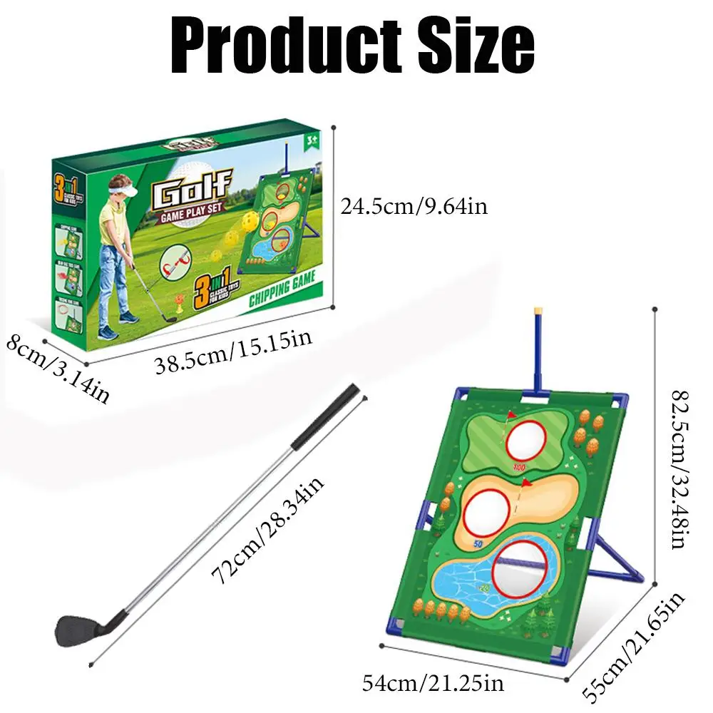 Zestaw do gry w rzucanie piłką golfową 3w1: wieszak na ubrania, worek z piaskiem, pierścień - zabawki interaktywne dla rodziców i dzieci do sportów na świeżym powietrzu.