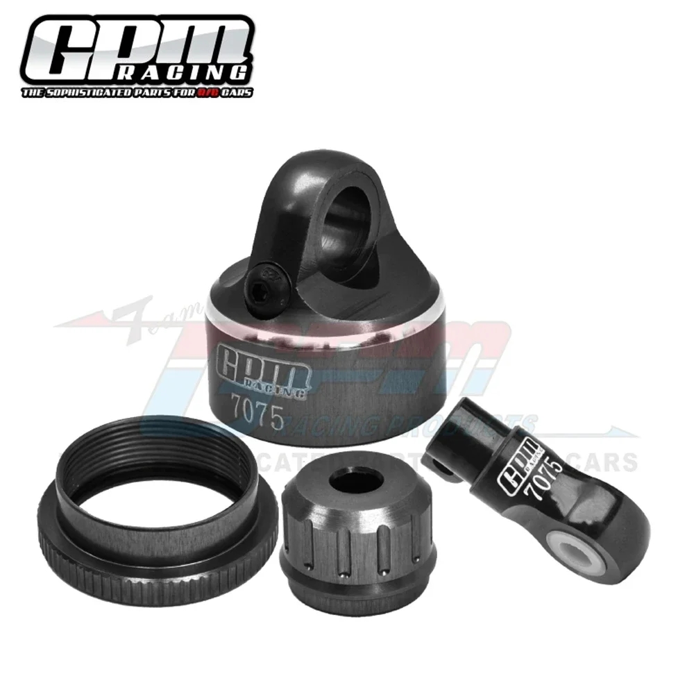 GPM 금속 합금 충격 흡수 장치 캡 커버 + 볼 컵 LOS263008 for LOSI 1/4 PROMOTO-MX PROMOTO-SM FXR 오토바이 RC 자동차