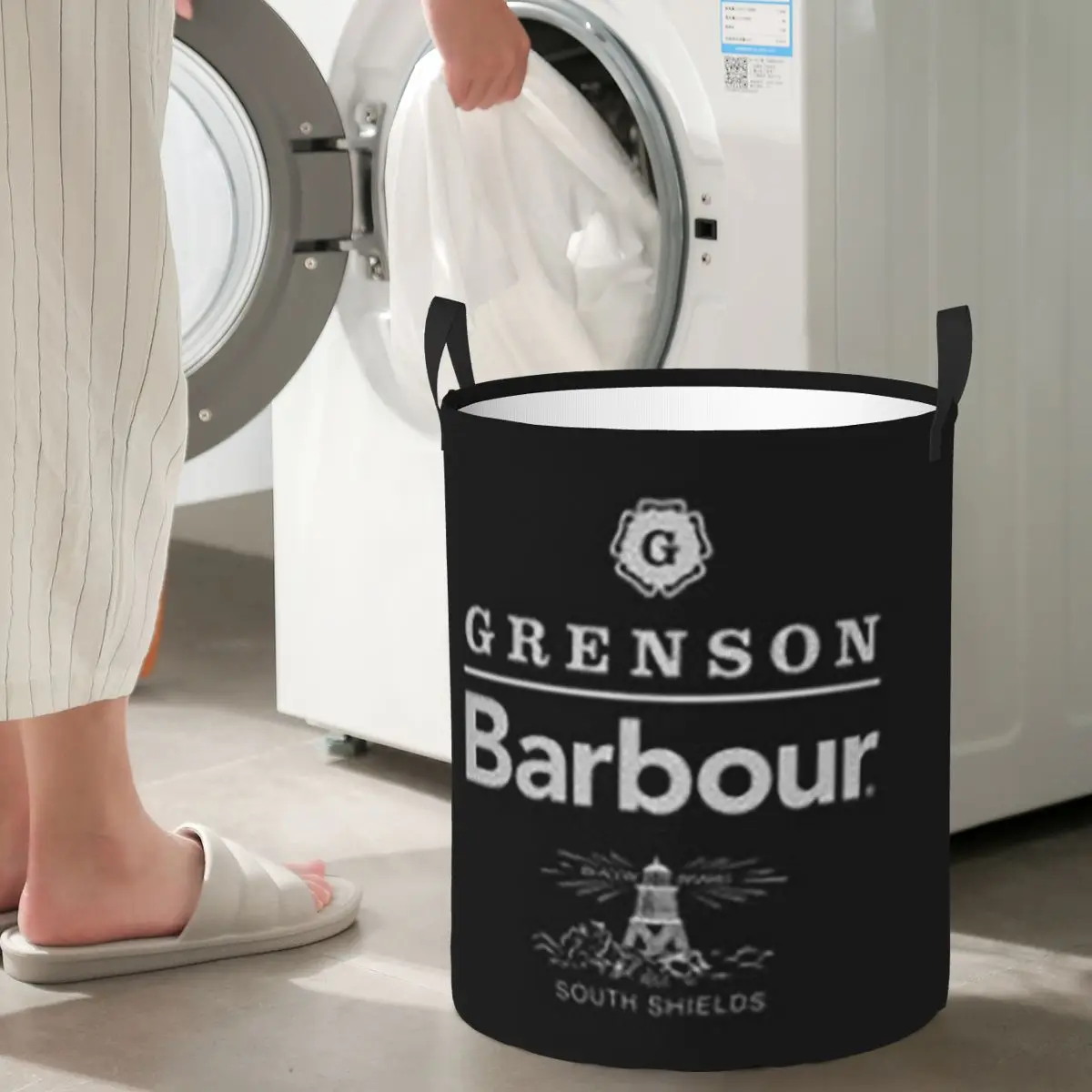 Barbour Cestas de lavandería plegables Ropa sucia Juguetes Cesta de almacenamiento Cesto organizador para el hogar
