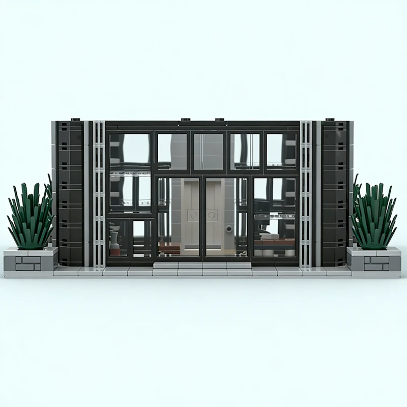 4244 PCS Construction Security Company Building MOC Customize Modular Building Block Creative Design DIY Boys Toy Birthday Gift