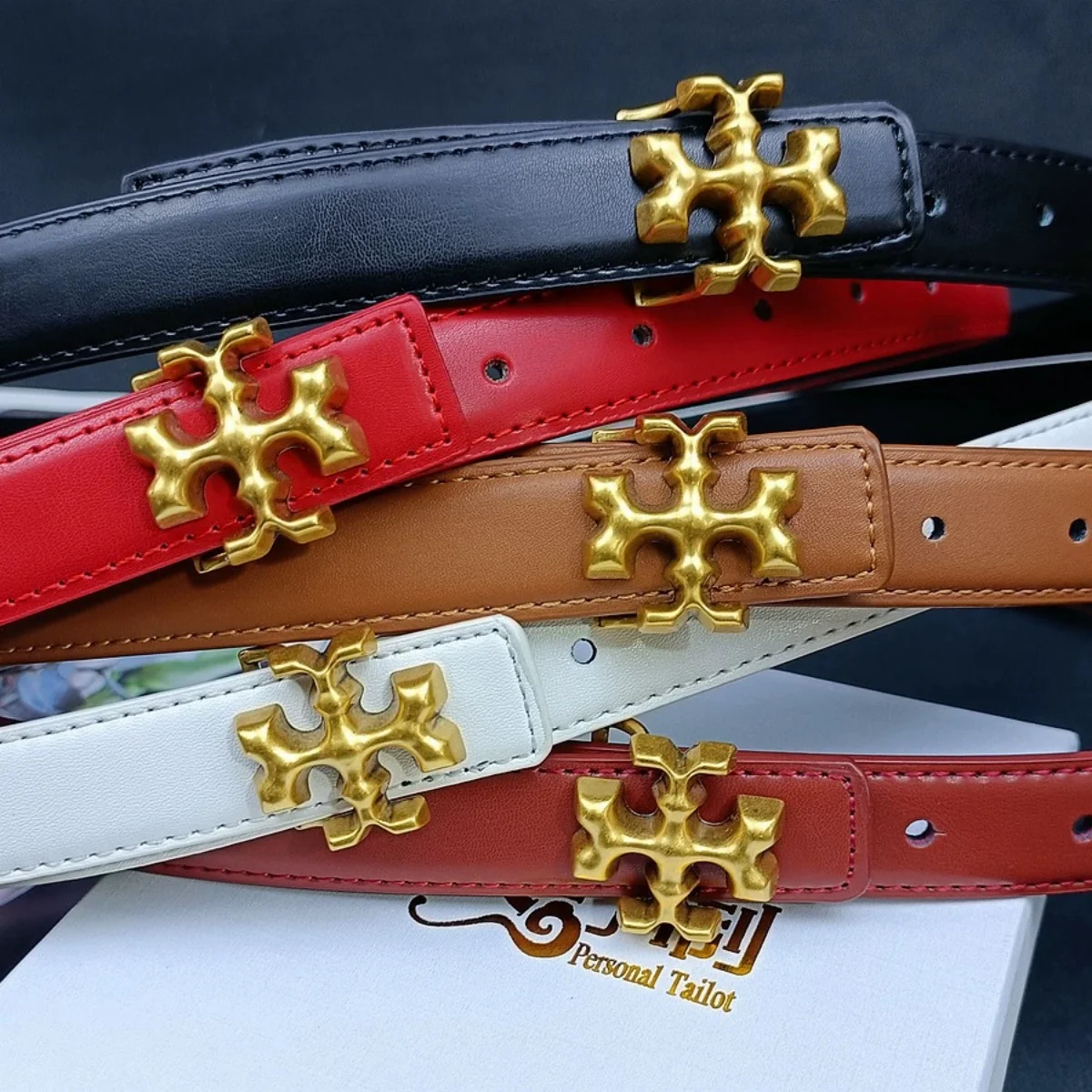 أحزمة للنساء مصمم أزياء فاخرة حزام نسائي للجينز أنثى للفساتين بنطلون أسود حزام الأشرطة للنساء #1