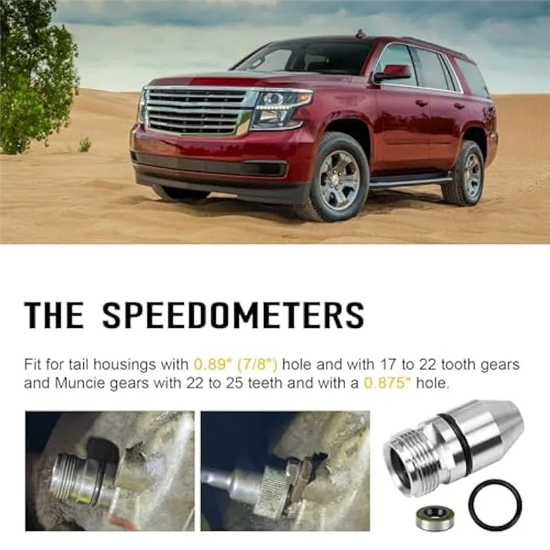 

For Chevy TH350 Speedometer Gear Sleeve Housing 345215 From Bullet With O-Ring& Metal Wrapped Seal Kit