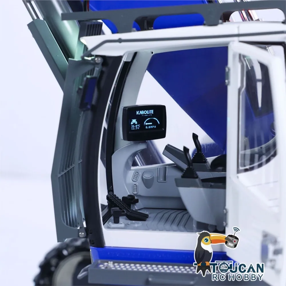 Kabolite 1/14 RTR Metallo Aggiornato K970 100S Pro RC Escavatore Idraulico Veicolo da Costruzione Remoto Digger Fumatori Giocattoli TH23387