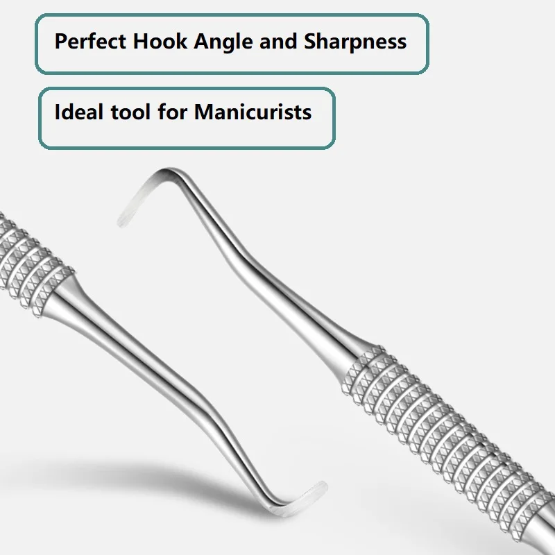 Hak do manicure, odpychacz do skórek, preparat do usuwania lakieru, skrobak do żelu do paznokci, skrobak, odpychacz do pedicure, narzędzie do manicure i pedicure do zdobienia paznokci