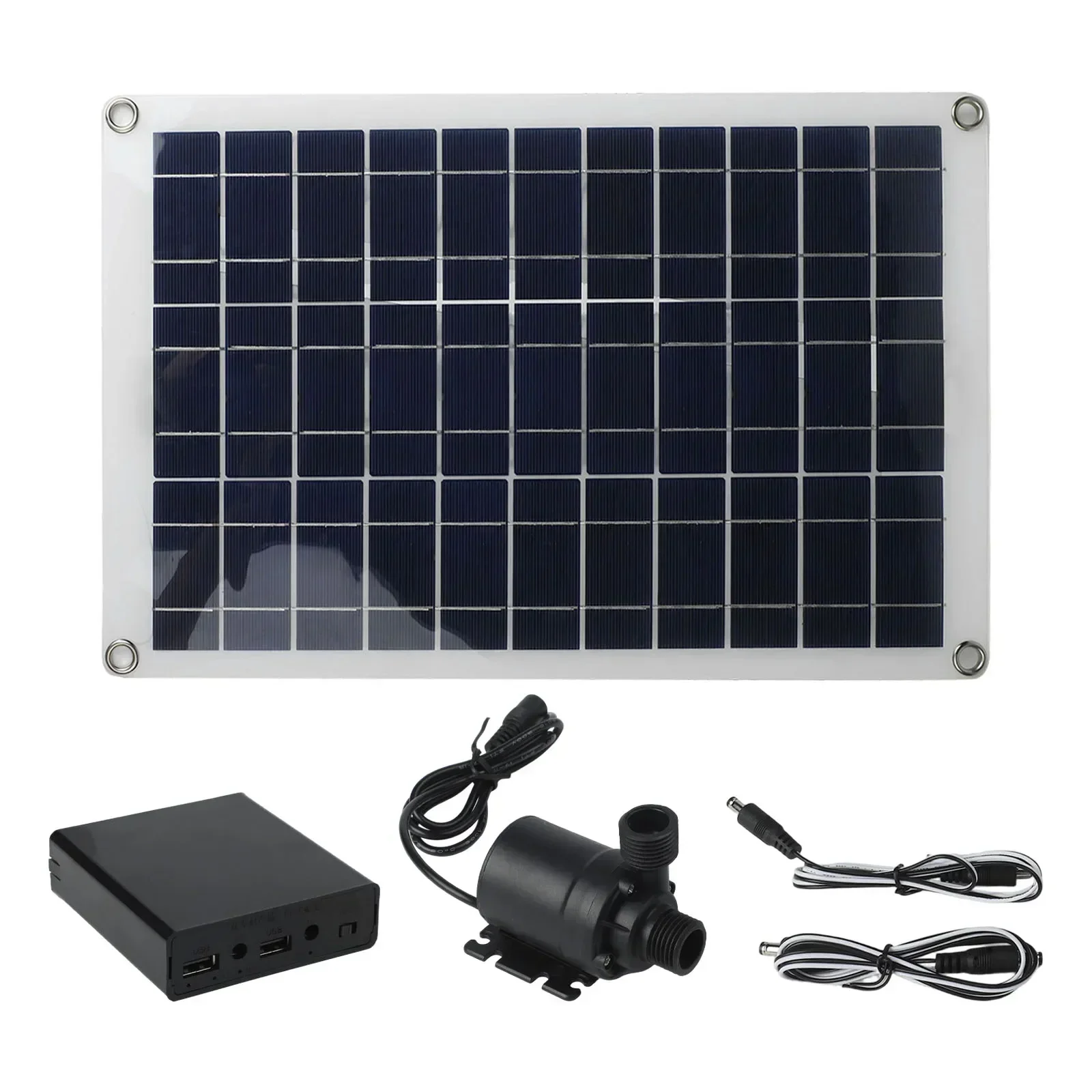 

50W Solar Water Pump for Garden and Pond Low Noise Solar Fountain with Battery Backup for Continuous Operation