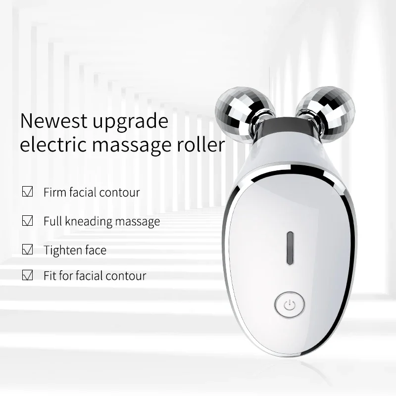 Rullo per il viso e il corpo Massaggiatore Rullo per il sollevamento del viso Mento più sottile Doppio riduttore per il mento Rullo per massaggio con linea a V per il viso Cura della pelle