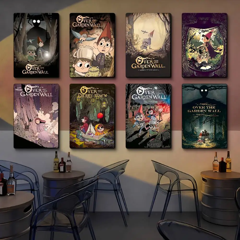 O-Over The G-Garden W-Wall Anime Self-adhesive Art Poster Decoracion Painting Wall Art White Kraft Paper Home Decor