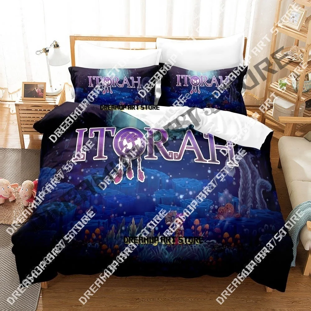 

3D Print Game ITORAH Bedding Set Single Twin Full Queen King Size Bed Set Adult Kid Bedroom Duvetcover Sets Anime Bed