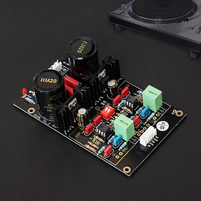 Vinyl Player NE5532 MM MC Phono Amplifier Reference Germany DUAL Circuit DIY Finished Board