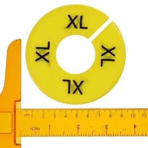16 piezas divisores de ropa redonda multicolor de plástico divisores de estante de armario de plástico 3.5 pulgadas con separadores de colgador de marcas de tamaño 8 Mejor divisor de cama de ventas - №5