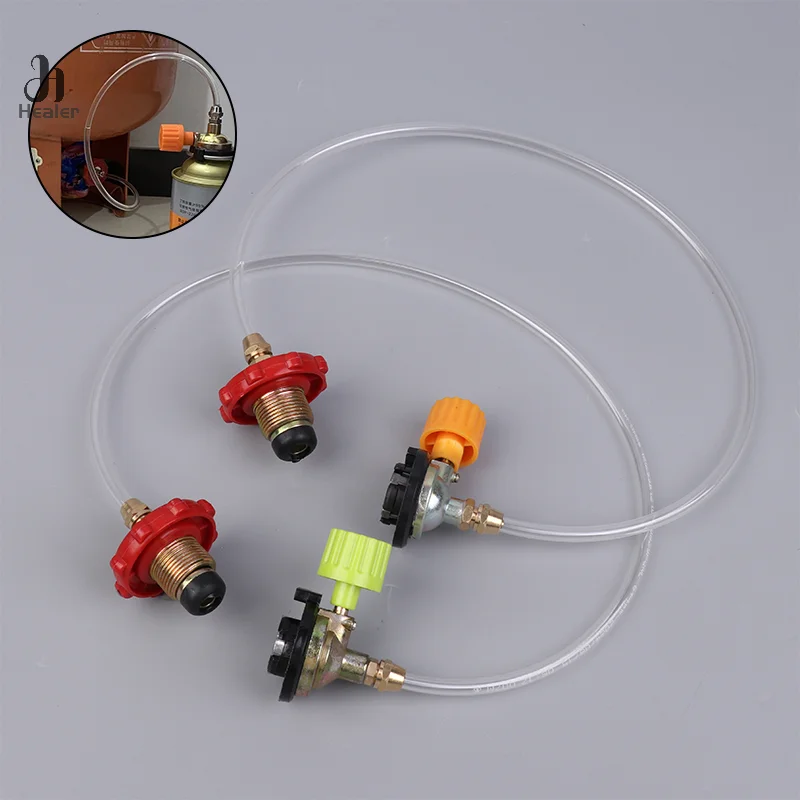 1PC Camping Gas Stove Gas Refill Adapter Outdoor Cassette Gas Tank Filling Valve Gas Tank Furnace Inflation Valve Accessories