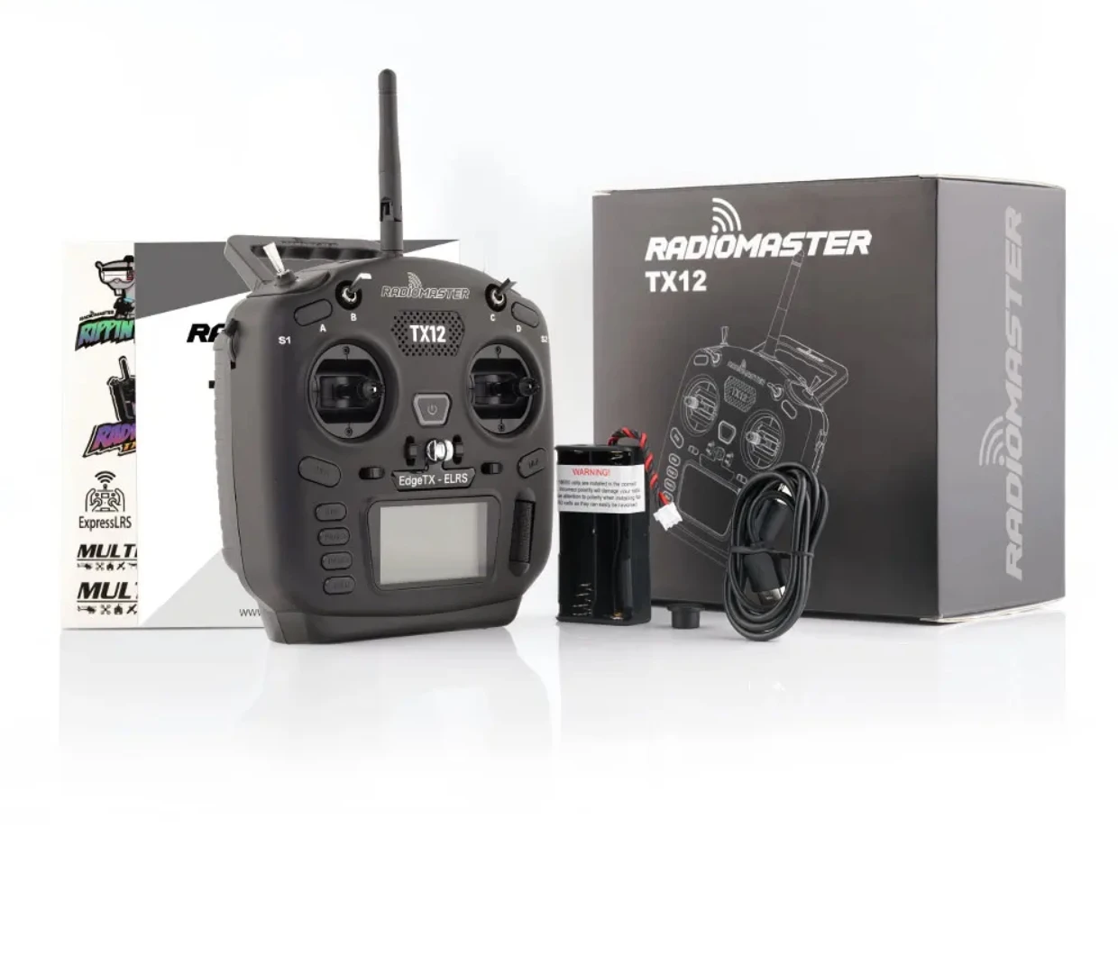 

RadioMaster TX12 MKII MK2 Mark 2 Radio ELRS EdgeTX OpenTX 16CH Multi-Module Compatible Radio Control Transmitter
