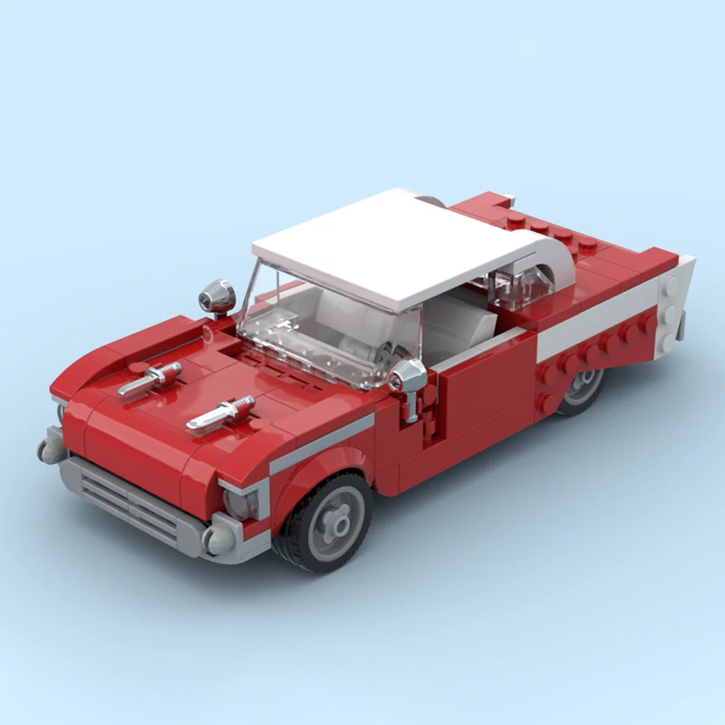 

City Car Model MOC Building Bricks Classic American Car Modular Technology Children Holiday Gifts Assemble Toys Suit