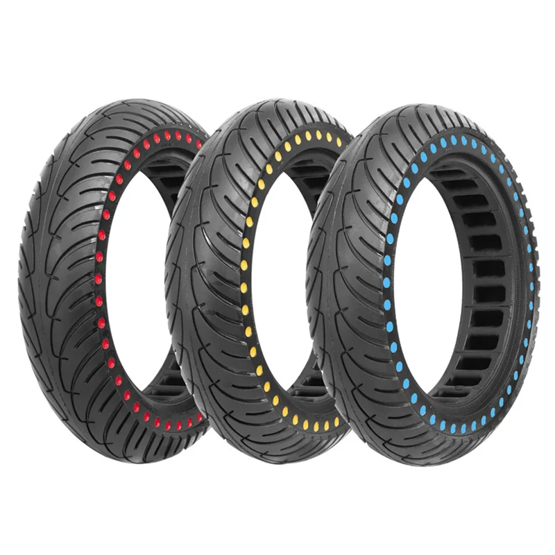 8.5Inch Solid Tire for Xiaomi M365 1S Pro Electric Scooter Anti-Explosion Tire Absorber Damping Honeycomb Tyre, Red